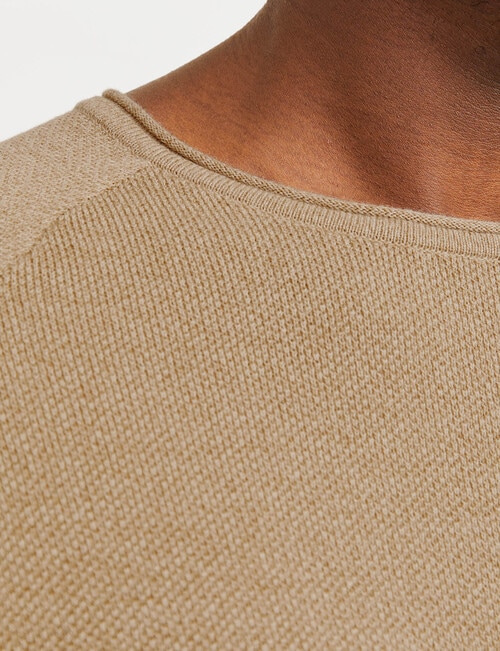 Jack & Jones Corriander Twist Hill Knit Crew Neck, Coriander product photo View 03 L