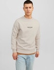 Jack & Jones Vesterbro Crew Neck Sweatshirt, Moonbeam product photo