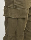 Jack & Jones Kane Barkley Cargo Pant, Olive Night product photo View 03 S