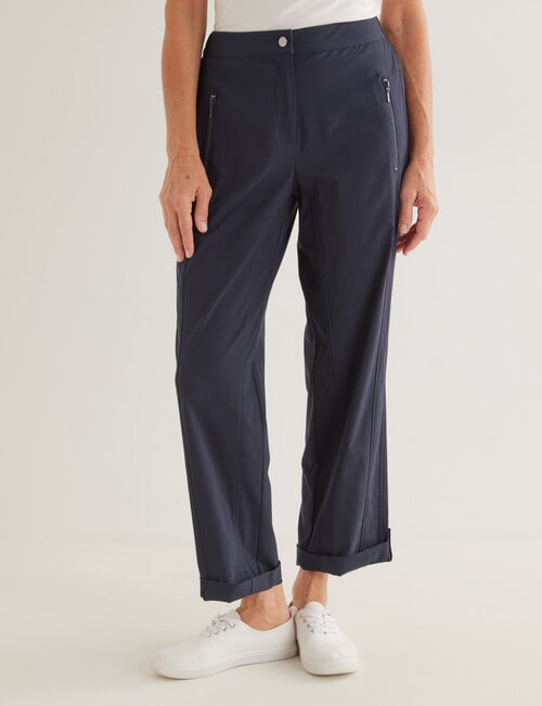 Ella J Roll-Up Pant, Navy product photo