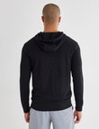 Gym Equipment Waffle Hoodie, Black product photo View 02 S