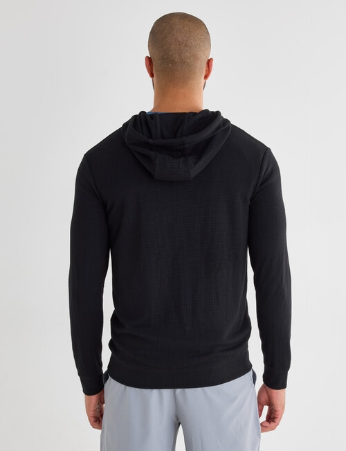 Gym Equipment Waffle Hoodie, Black product photo View 02 L