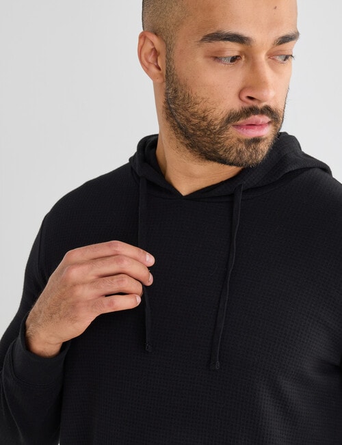 Gym Equipment Waffle Hoodie, Black product photo View 04 L