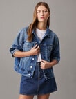 Calvin Klein Boxy Denim Jacket, Light Denim product photo