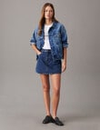 Calvin Klein Boxy Denim Jacket, Light Denim product photo View 04 S