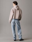 Calvin Klein Raised Embroidery CK Hoodie, Atmosphere product photo View 02 S