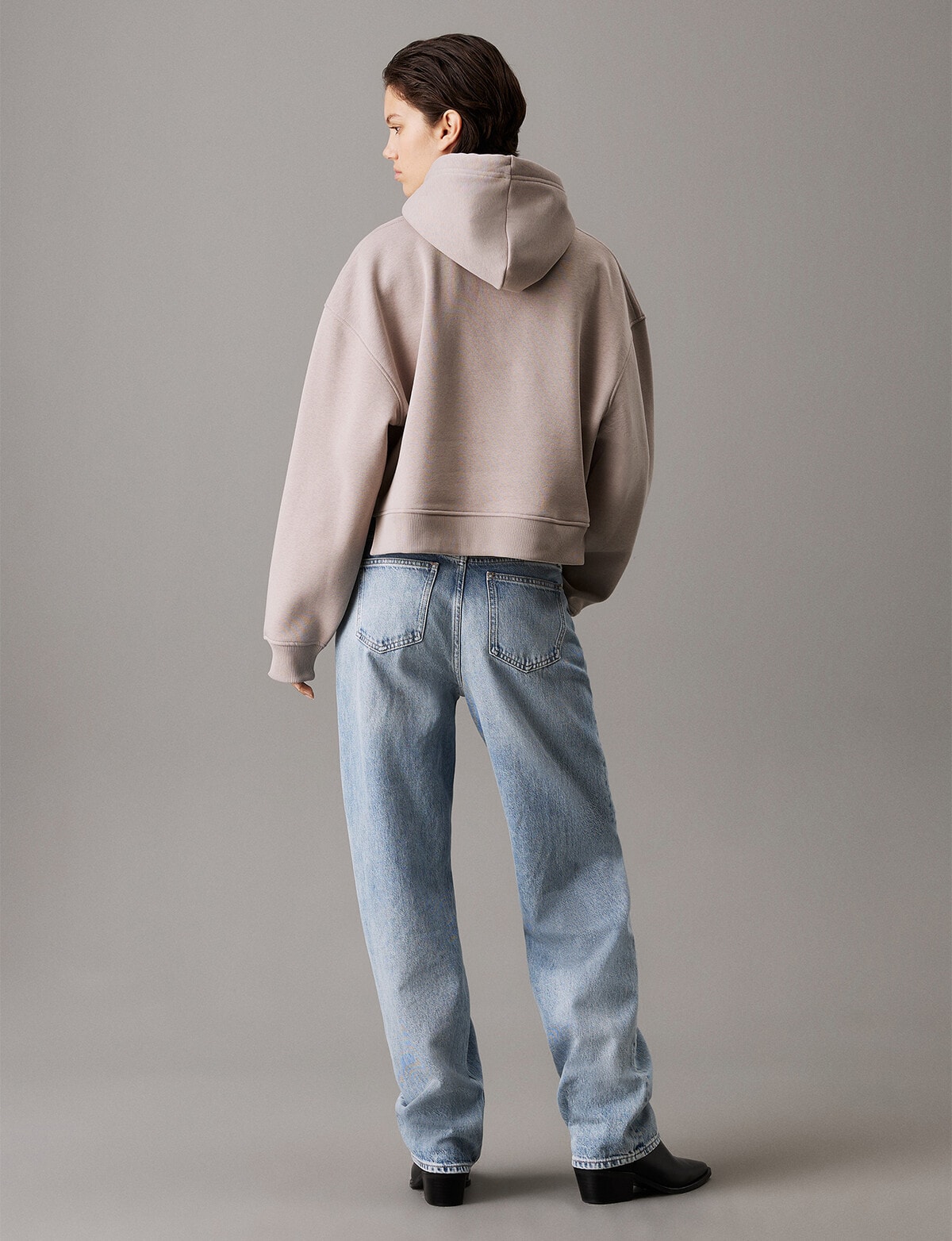 Calvin Klein Raised Embroidery CK Hoodie, Atmosphere