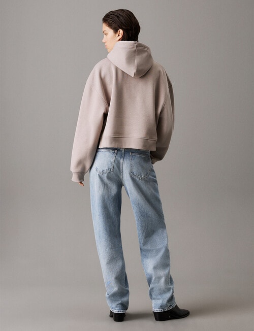 Calvin Klein Raised Embroidery CK Hoodie, Atmosphere product photo View 02 L