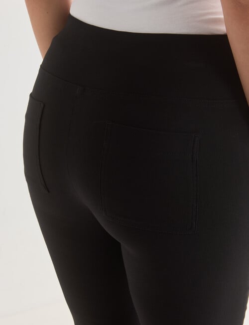 Oliver Black Bengaline Short Pant, Black product photo View 04 L