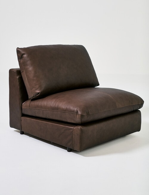 Marcello&Co Augusta Leather Modular Armless Chair product photo