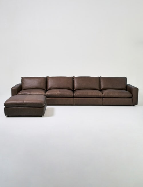 Marcello&Co Augusta Leather Modular Armless Chair product photo View 13 L