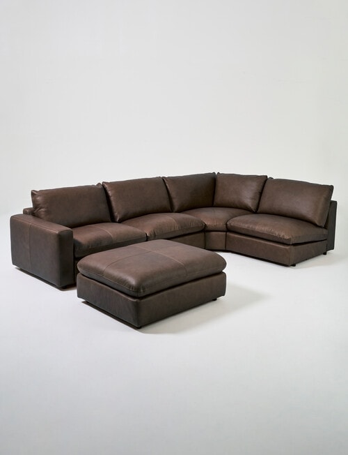 Marcello&Co Augusta Leather Modular Armless Chair product photo View 19 L