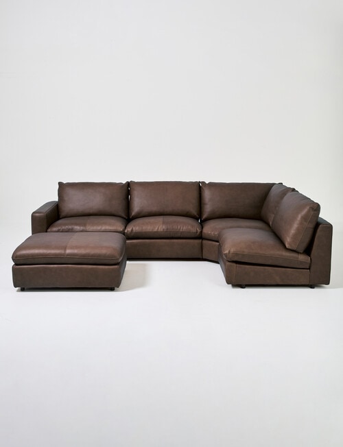 Marcello&Co Augusta Leather Modular Armless Chair product photo View 21 L