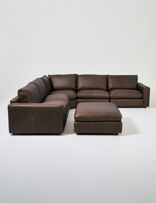 Marcello&Co Augusta Leather Modular Armless Chair product photo View 23 L