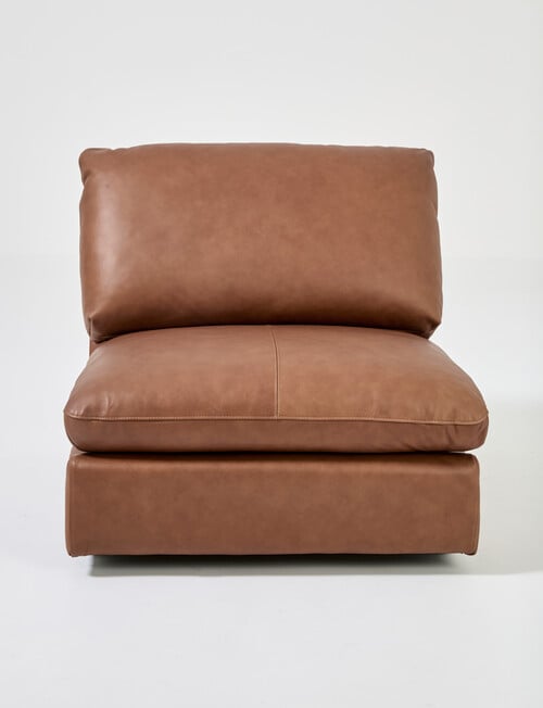 Marcello&Co Augusta Leather Modular Armless Chair product photo View 04 L
