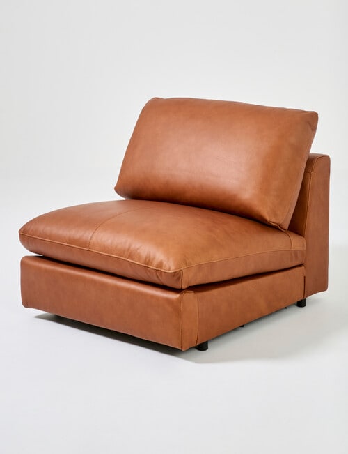 Marcello&Co Augusta Leather Modular Armless Chair product photo View 07 L