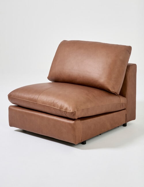 Marcello&Co Augusta Leather Modular Armless Chair product photo View 07 L