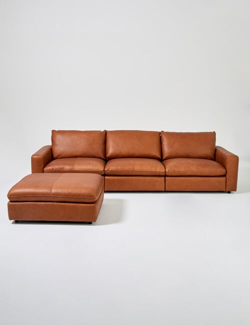 Marcello&Co Augusta Leather Modular Armless Chair product photo View 16 L