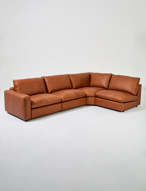 Marcello&Co Augusta Leather Modular Armless Chair product photo View 18 L