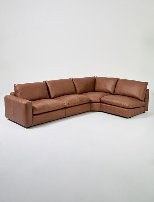 Marcello&Co Augusta Leather Modular Armless Chair product photo View 18 L