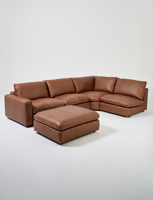 Marcello&Co Augusta Leather Modular Armless Chair product photo View 19 L
