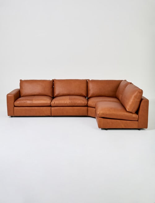 Marcello&Co Augusta Leather Modular Corner product photo View 11 L