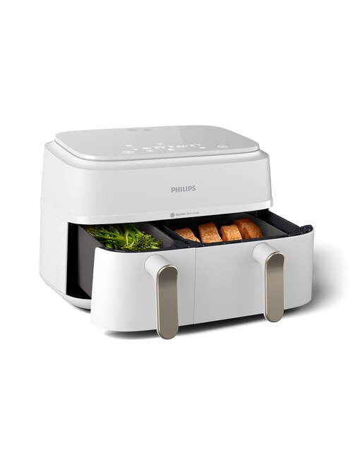 Philips Dual Basket XXL Air Fryer, White, NA353/10 product photo View 03 L