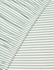 Little Bundle Bedside Sleeper Fitted Sheets, 2-Pack, Green Stripe product photo View 02 S