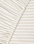 Little Bundle Bedside Sleeper Fitted Sheets, 2-Pack, Sandy Stripe product photo View 02 S