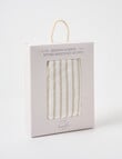 Little Bundle Bedside Sleeper Fitted Sheets, 2-Pack, Sandy Stripe product photo View 03 S