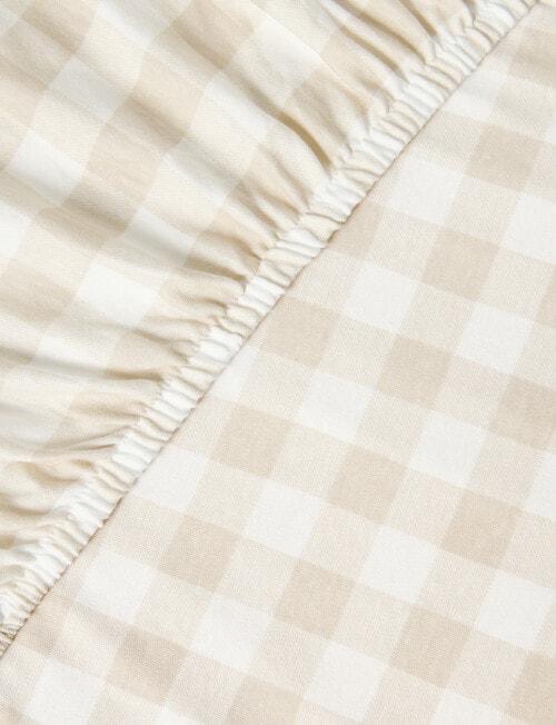 Little Bundle Bedside Sleeper Fitted Sheets, 2-Pack, Sandy Gingham product photo View 02 L