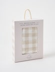 Little Bundle Bedside Sleeper Fitted Sheets, 2-Pack, Sandy Gingham product photo View 03 S