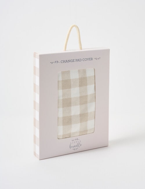 Little Bundle Change Pad Cover, Sandy Gingham product photo View 03 L