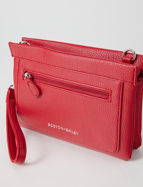 Boston + Bailey Mini Zips Crossbody Bag, Sangria product photo View 03 L