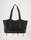 Whistle Accessories Embossed Strap Shopper Bag, Black product photo View 02 S