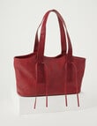 Whistle Accessories Embossed Strap Shopper Bag, Oxblood product photo View 02 S