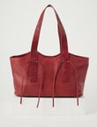 Whistle Accessories Embossed Strap Shopper Bag, Oxblood product photo View 03 S