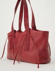 Whistle Accessories Embossed Strap Shopper Bag, Oxblood product photo View 04 S