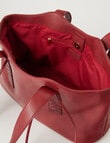 Whistle Accessories Embossed Strap Shopper Bag, Oxblood product photo View 06 S