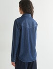 Denim Republic Western Shirt, Rinse product photo View 02 S