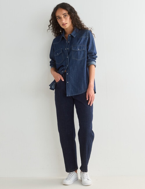 Denim Republic Western Shirt, Rinse product photo View 03 L