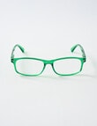 Zoom Readers Horn Rimmed Reading Glasses, Green product photo View 03 S
