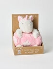 Teeny Weeny Plush Toy with Blanket, Unicorn product photo View 02 S