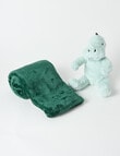 Teeny Weeny Plush Toy with Blanket, Dinosaur product photo