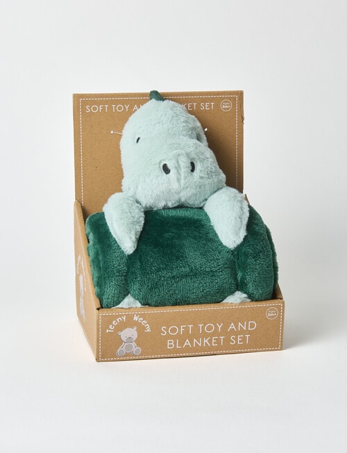 Teeny Weeny Plush Toy with Blanket, Dinosaur product photo View 02 L
