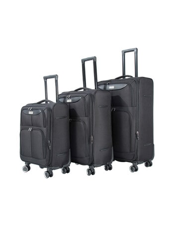 Rivelo Soft Trolley Set, 3-Piece, Black product photo
