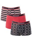 Mitch Dowd Dog Cotton Trunk, 3-Pack, Red product photo