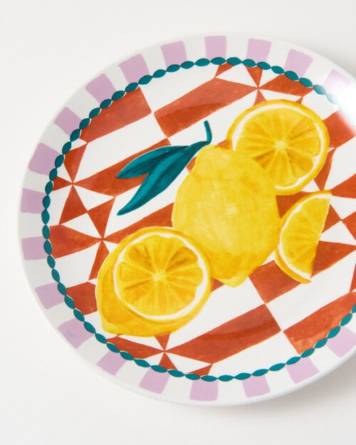 Porto Valentina Side Plate, 20cm, Lemon product photo View 02 L