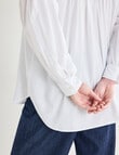Jigsaw Ooona Gather Detail Shirt, White product photo View 05 S