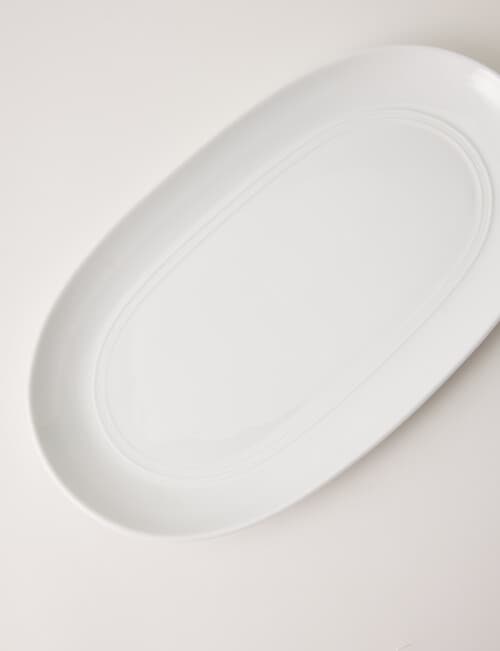 Stevens Fable Oval Platter, 36cm, White product photo View 03 L